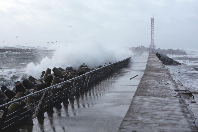Ramybė: šį savaitgalį meteorologai uostamiestyje audringų vėjų jau nebežada.