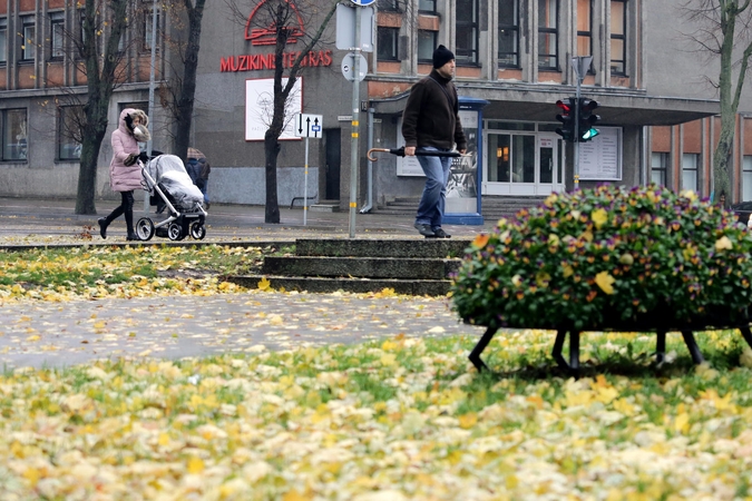 Atsarga: savaitgalį be skėčių iš namų išeiti nepatartina.