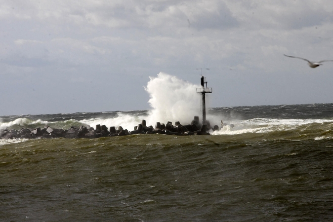 Vėjai: kitą savaitę pranašaujamas neramus ir permainingas oras.
