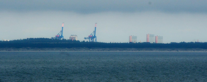 Krantas: už 4–5 jūrmylių nuo kranto matomas šiandieninis Klaipėdos vaizdas.