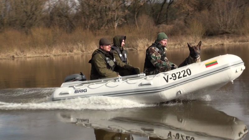 Aplinkosaugininkų reide pirmąkart dalyvavo šuo