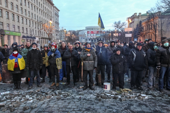 Kijevo protestuotojai: stovėsime iki pat galo