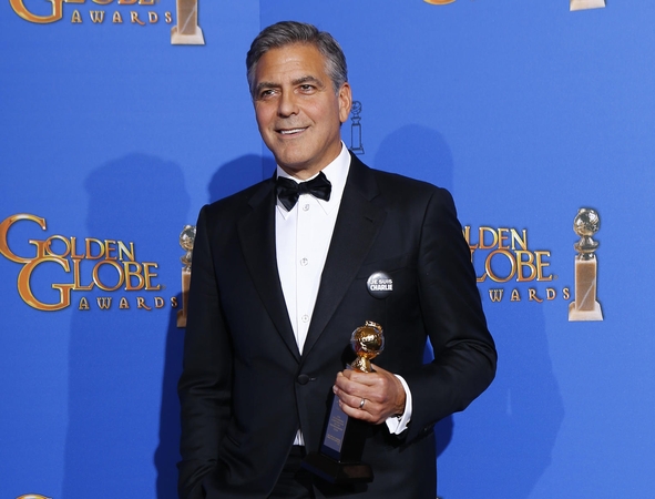 G. Clooney atsiėmė „Auksinį gaublį“ už gyvenimo pasiekimus