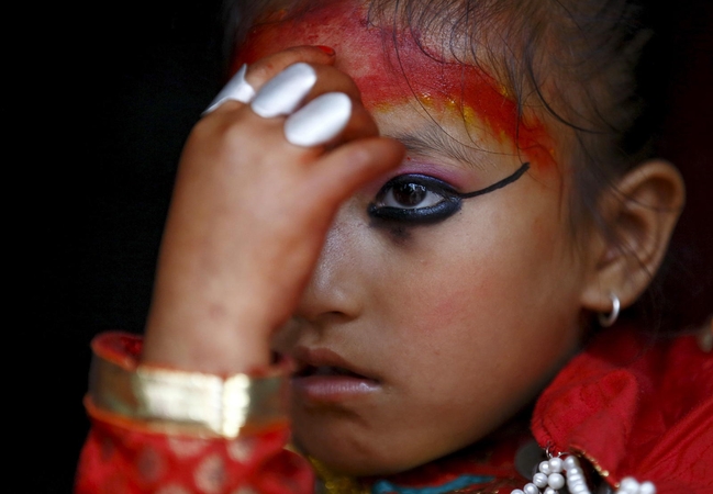 Nepalo deivė per žemės drebėjimą nenukentėjo