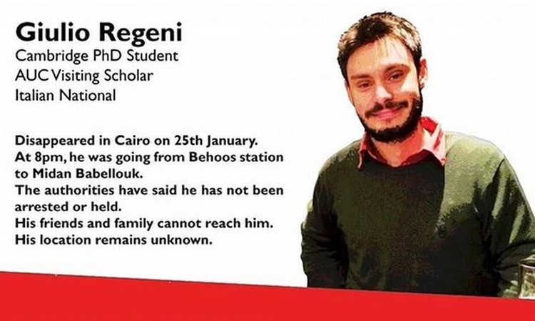 Egipte nužudyto studento palaikai pargabenti į Italiją