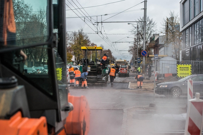 Darbai Savanorių prospekte – beveik baigti