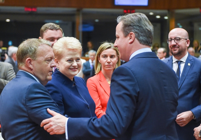 Lietuvos prezidentė linki, kad Britanija nesuskiltų