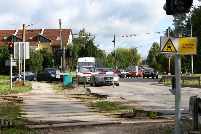 Amalių geležinkelio pervaža – laikinai uždaroma