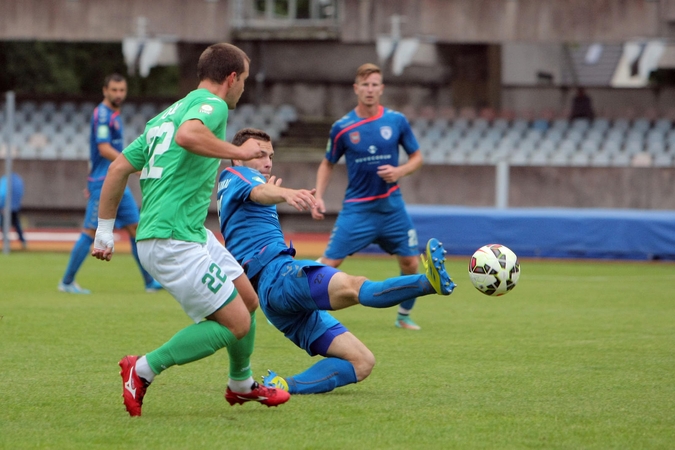 Kauno futbolininkai nusitaikė į A lygos ketvertą