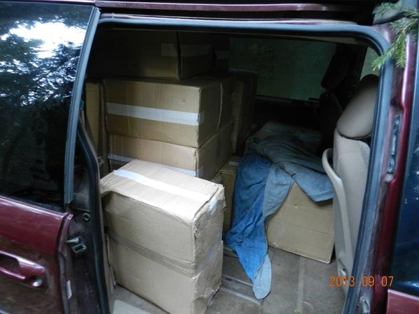 Pasieniečiai sulaikė beveik 128 tūkst. litų vertės cigarečių krovinį