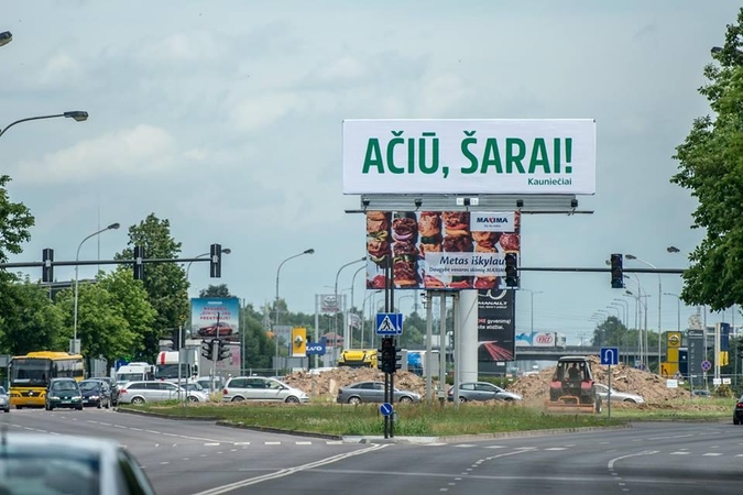 Kauniečiai siunčia dar vieną žinią: "Ačiū, Šarai!" 
