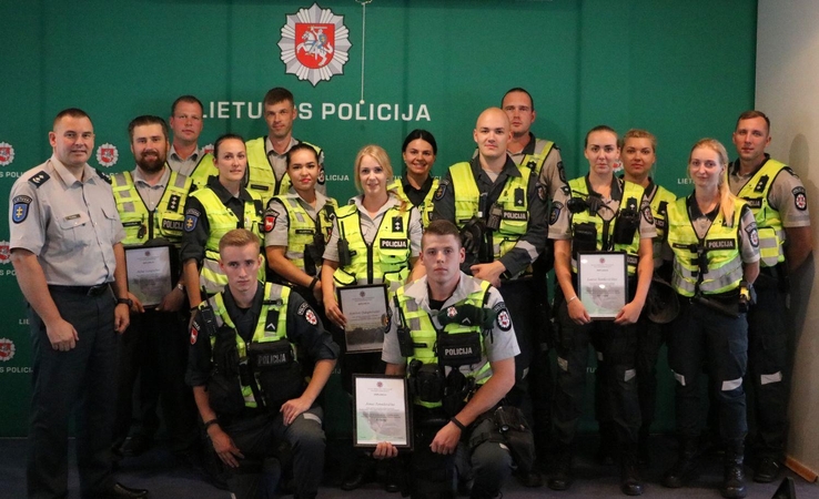 Išrinkti geriausi Kauno apskrities policijos pareigūnai