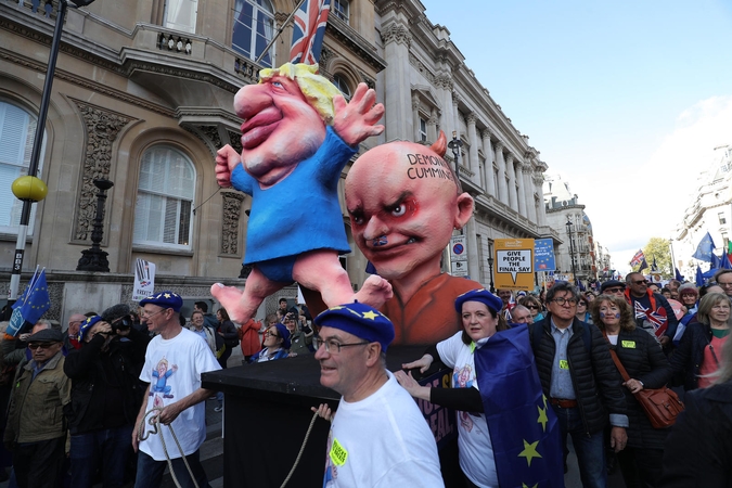 Londone į protestą renkasi „Brexit“ priešininkai