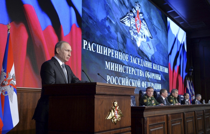 V. Putinas nurodė Rusijos pajėgoms Sirijoje žaibiškai reaguoti į grėsmes