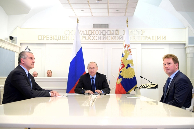 V. Putinas atidarė dujotiekį į Krymą