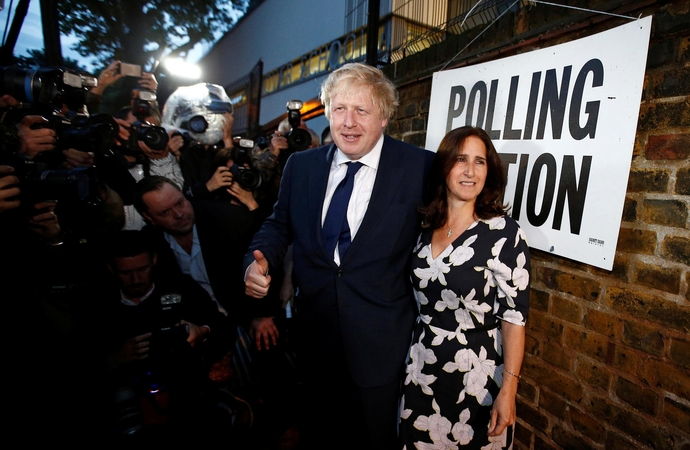Borisas Johnsonas ir Marina Wheeler