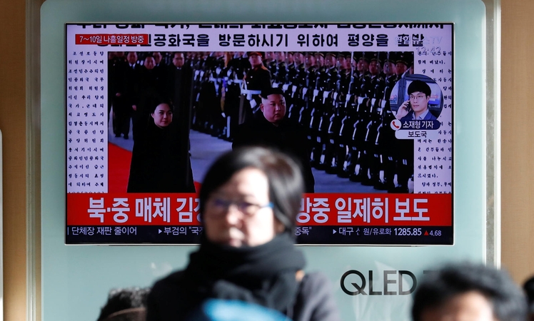 Kim Jong Unas atvyko vizito į Kiniją