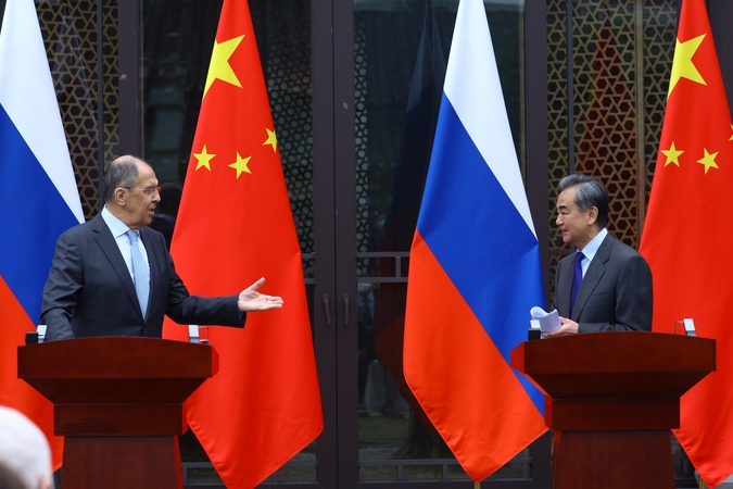Sergejus Lavrovas ir Wang Yi