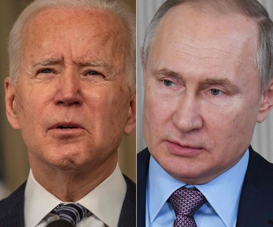 Joe Bidenas ir Vladimiras Putinas