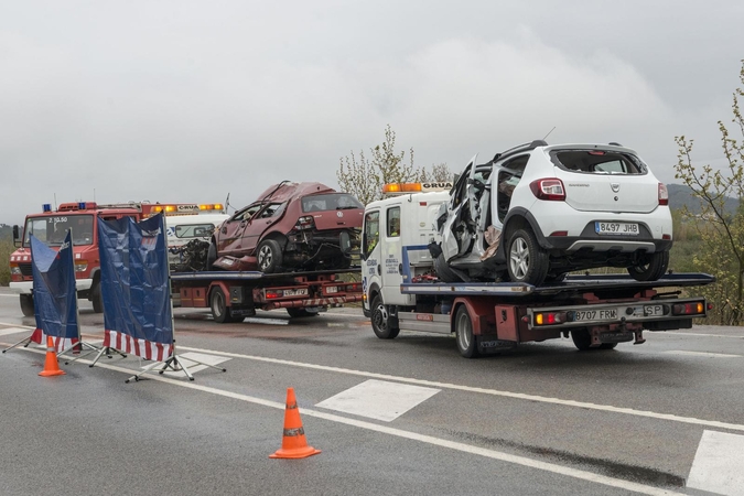 Ispanijoje susidūrus automobiliams žuvo septyni užsieniečiai