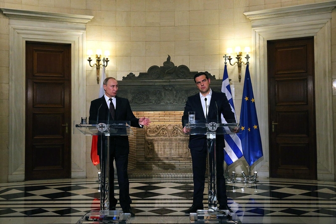 Vladimiras Putinas ir Aleksis Cipras