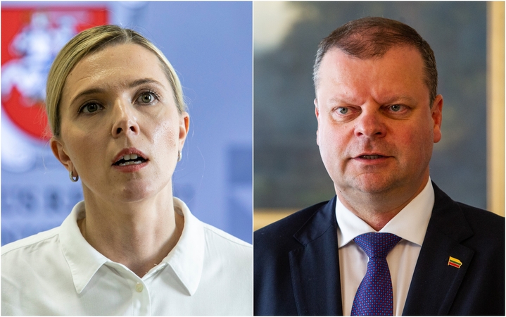 Agnė Bilotaitė ir Saulius Skvernelis