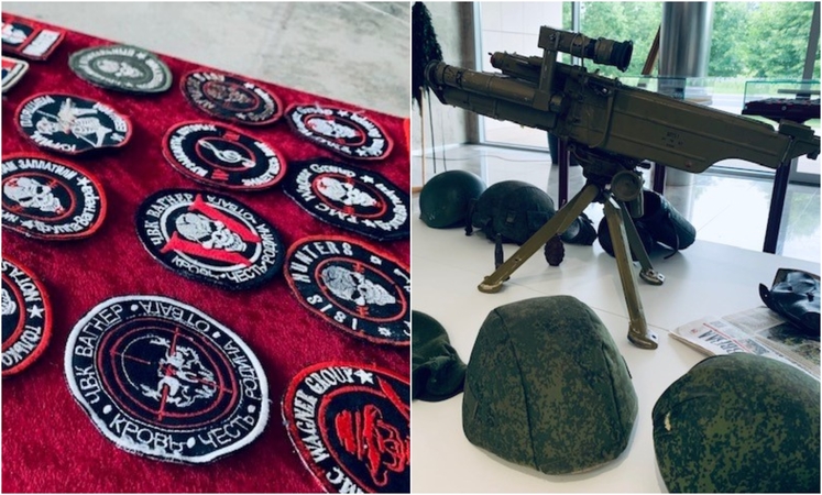Seime eksponuojami rusų karių daiktai iš Ukrainos fronto