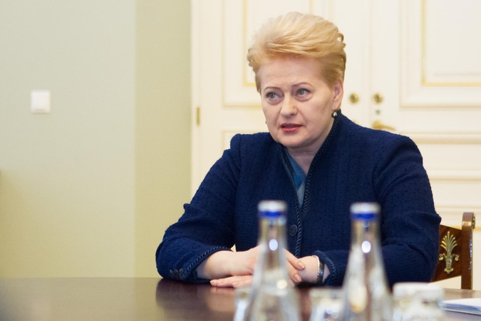 D. Grybauskaitė: „Nord Stream 2“ dujotiekis neturėtų būti tiesiamas
