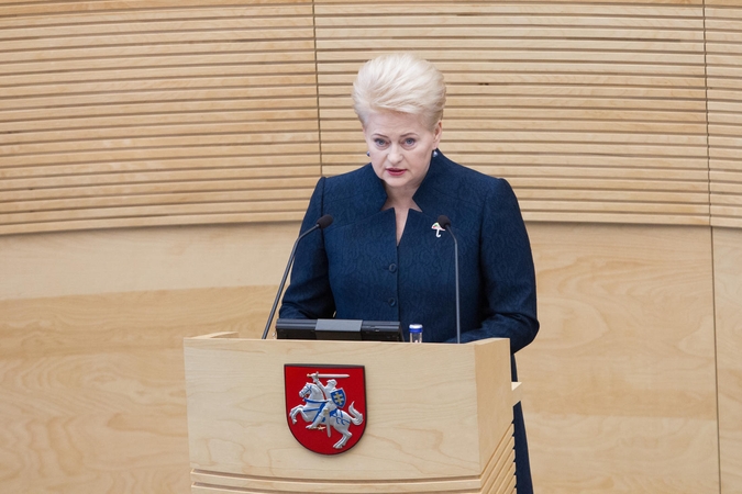 D. Grybauskaitės perspėjimas: valstybė praranda strateginę kryptį