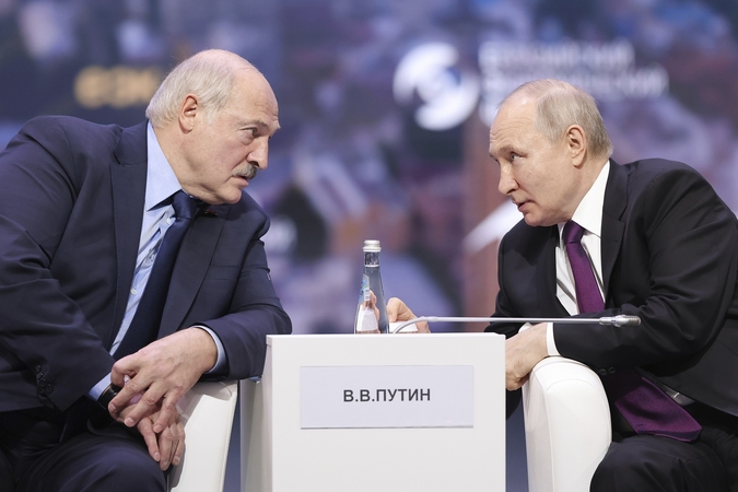 Aliaksandras Lukašenka ir Vladimiras Putinas