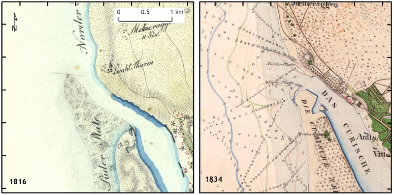Istorija: taip Klaipėdos sąsiauris atrodė 1816 ir 1834 m.