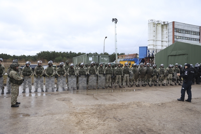 Karių operacijoms pasienyje užtikrinti Druskininkuose įrengta priešakinė operacijų bazė