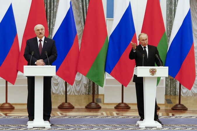 Aliaksandras Lukašenka ir Vladimiras Putinas