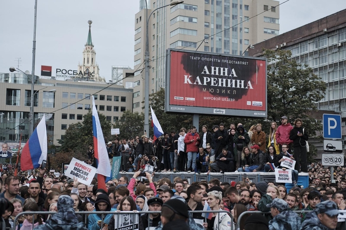 Maskva davė leidimą rengti naują mitingą