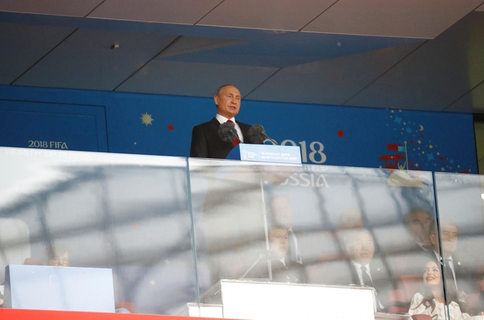 V. Putinas atidarė Pasaulio futbolo čempionatą