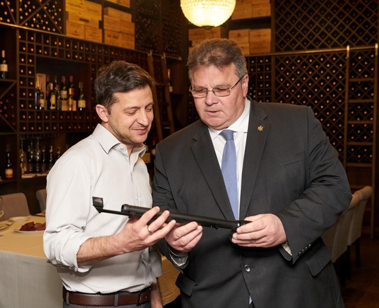 Volodymyras Zelenskis ir Linas Linkevičius
