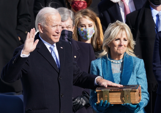 J. Bidenas prisaikdintas 46-uoju JAV prezidentu 