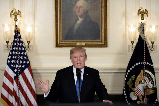 D. Trumpas pristatė JAV strategiją Irano atžvilgiu 