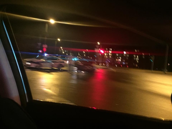 Sostinėje sumaitotas policijos automobilis