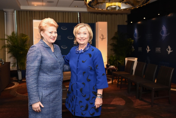 Dalia Grybauskaitė ir Hillary Clinton