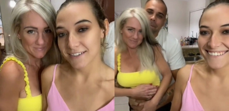 Moteris dalijasi vyru su savo mama ir seserimi