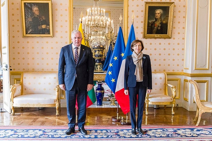 Arvydas Anušauskas ir Florence Parly