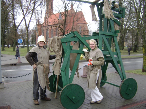 Medinė žalia ožka jau aplankė ir Druskininkus