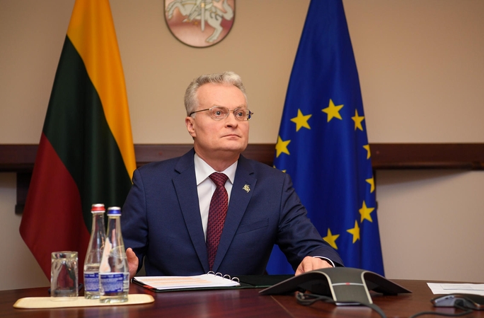 G. Nausėda kreipėsi į Lietuvos žmones: likite namuose, saugokite save