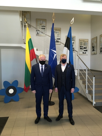 Arvydas Anušauskas ir Kalle Laanet