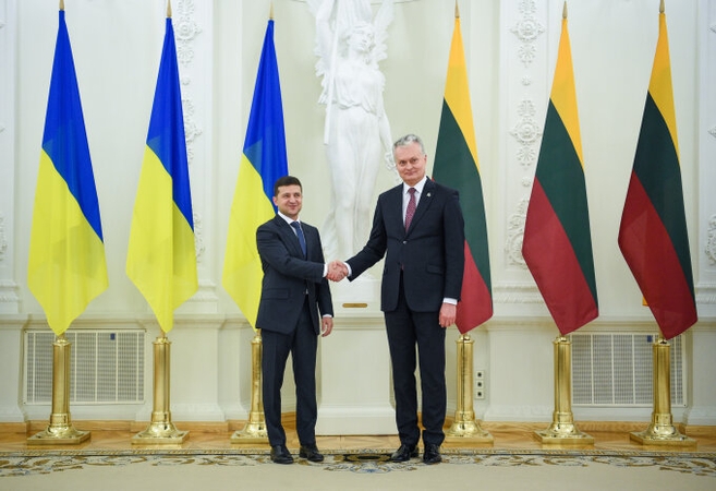 Volodymyras Zelenskis ir Gitanas Nausėda