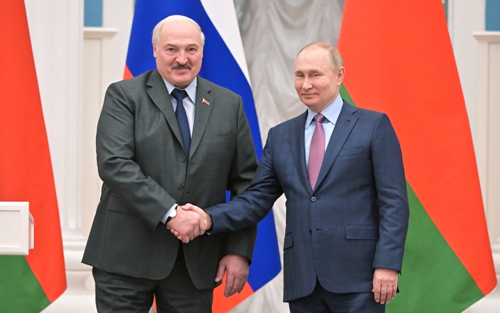 Aliaksandras Lukašenka ir Vladimiras Putinas
