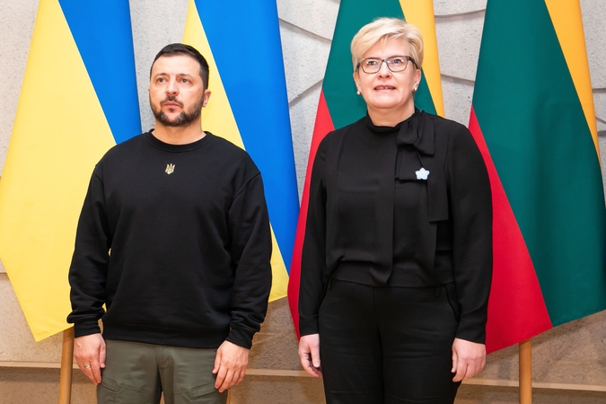 Volodymyras Zelenskis ir Ingrida Šimonytė