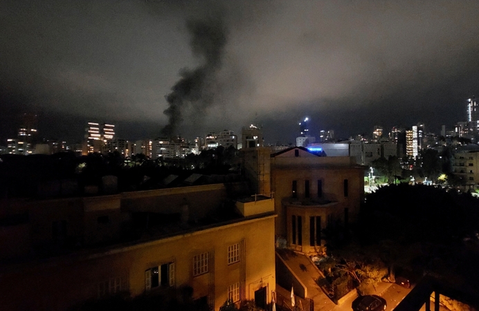 Libano valstybinė žiniasklaida: Izraelis smogė centriniam Beiruto rajonui