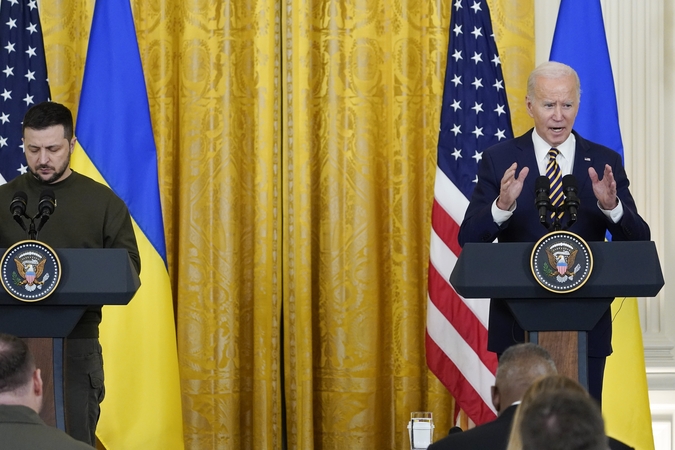 Volodymyras Zelenskis ir Joe Bidenas